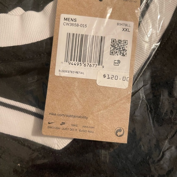 Nike NBA Swingman, Kyrie Irving, 2020 Nets Icon Edition Jersey, NWT, XXL - Picture 4 of 5